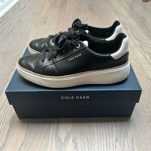 Cole Haan Court Black Leather Sneakers
